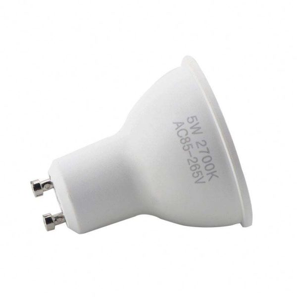 5w GU10 led spotlight 2700k AC85-265V